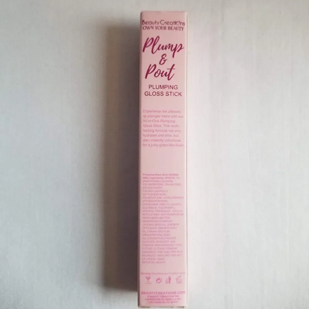 Beauty Creations - Plump & Pout Plumping Gloss Stick - Dream Girl (Pink)